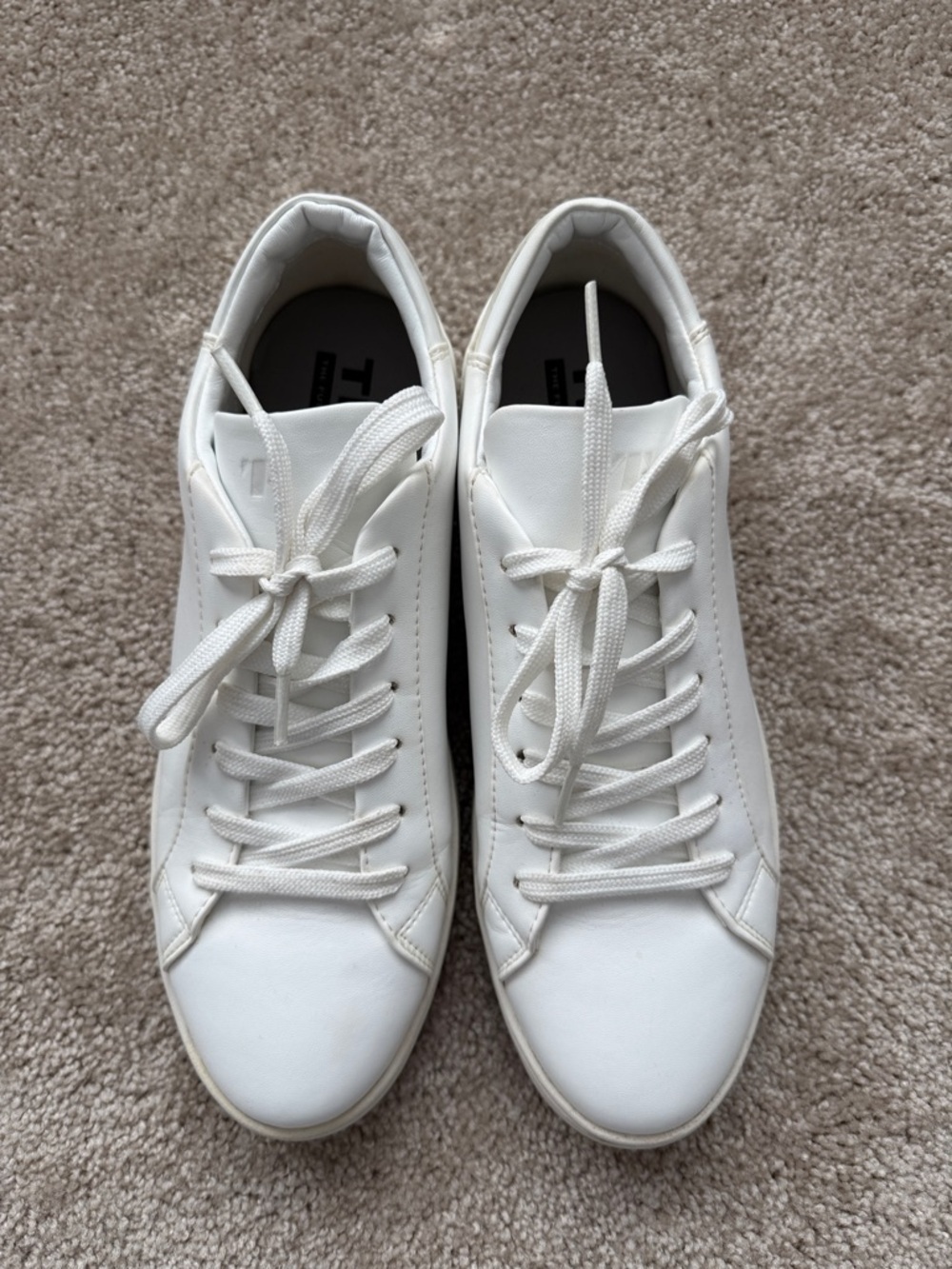 Thousand Fell Lace Up White Cream Casual Sneaker - Picture 5 of 10